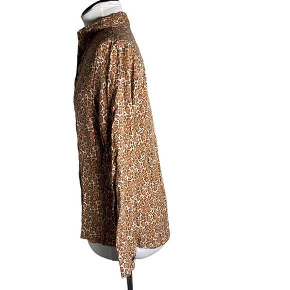 Betabrand Notorious RBG Leopard Print Blouse Size Medium - Picture 3 of 8